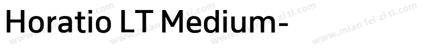 Horatio LT Medium字体转换